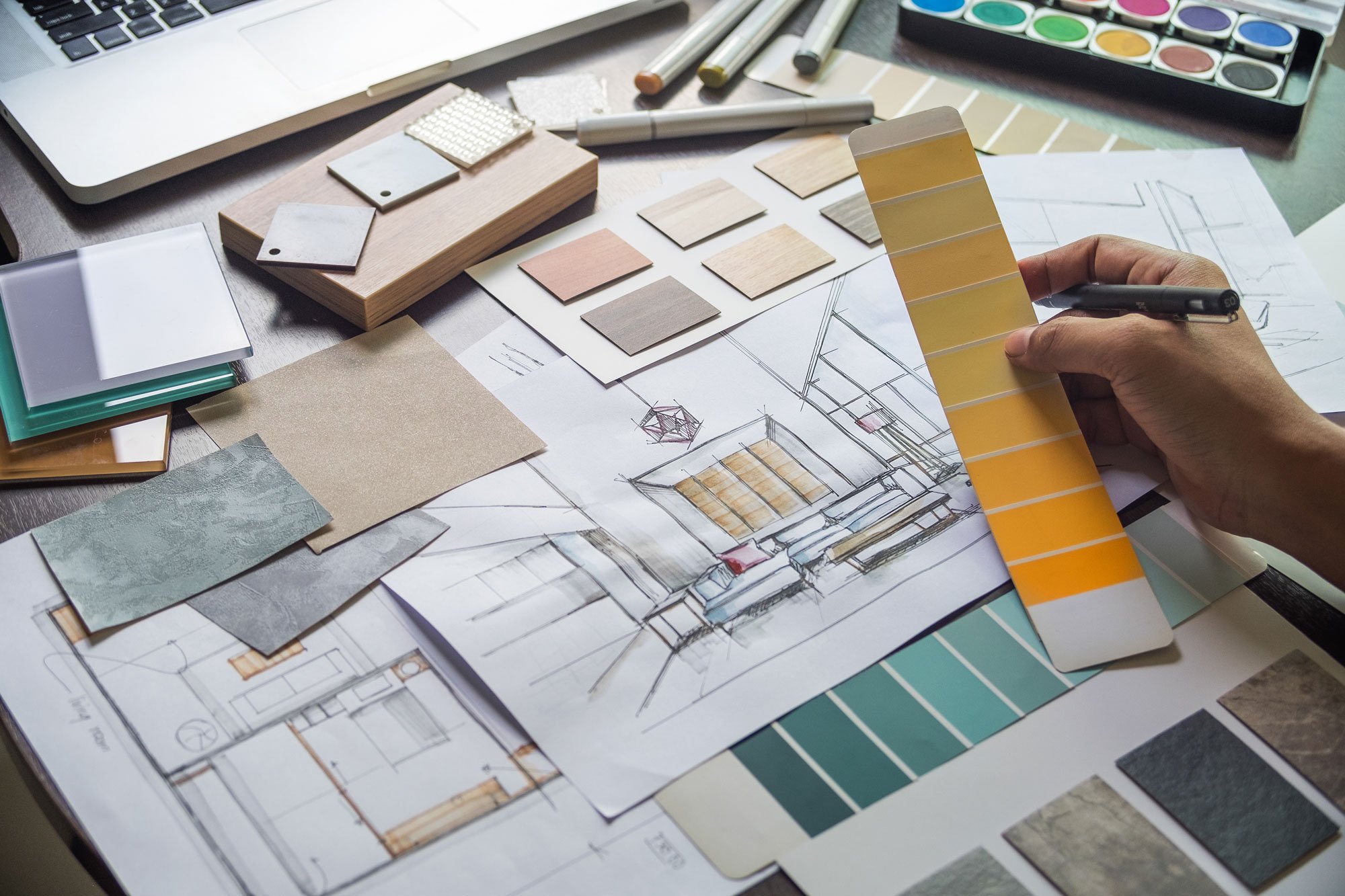 Designers-picking-out-home-color-pallete